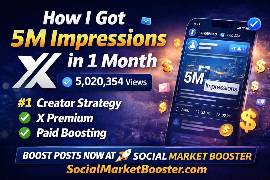How I Got 5M Impressions on X in 1 Month